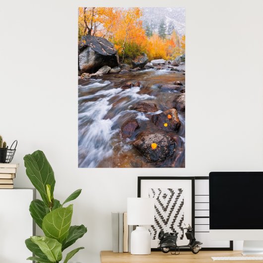 Poster Automne le long de Bishop Creek, CA (Bureau à domicile)
