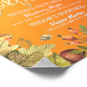 Poster Automne Mariage de automne Signature Cocktail Menu (Coin)