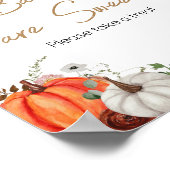 Poster Automne Marsala Bourgogne Citrouille Les bébés son (Coin)