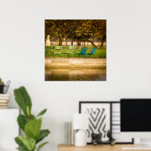 Poster Automne Matin à Paris France (Bureau à domicile)