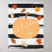 Poster Automne Moisson Citrouille Automne Vibe (Devant)
