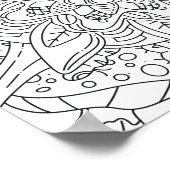 Poster Automne paisible : Coloration des bois (Coin)