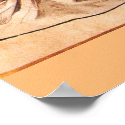 Poster Automne par Alfons Mucha (Coin)