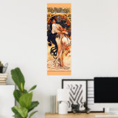 Poster Automne par Alfons Mucha (Bureau à domicile)
