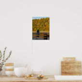 Poster Automne Pêche Lac Springfield (Cuisine)