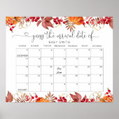 Poster Automne Petit citrouille Devinez le calendrier de (Devant)