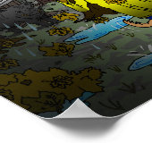 Poster Automne pluvieux et venteux (Coin)