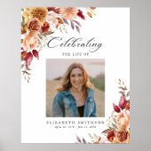 Poster Automne Programme funéraire d'automne Photo Ordre  (Devant)