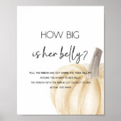 Poster Automne Quelle Est La Taille De Son Ventre Baby sh (Devant)