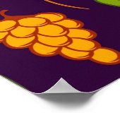 Poster Automne Récolte Saine Veggie Et Fruits Jeter Pi (Coin)