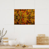 Poster Automne Réflexion sur Russell Pond | New Hampshire (Cuisine)