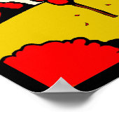 Poster Automne rouge (Coin)