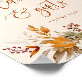 Poster Automne rousse mariée cartes et cadeaux (Coin)