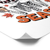 Poster Automne Saison Citrouille (Coin)