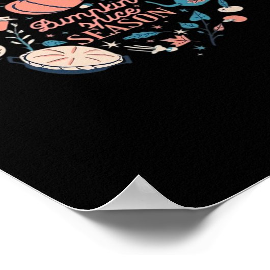 Poster Automne Saison Collection Y’all C’est Citrouille S (Coin)