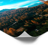 Poster Automne Simple Paysage Photos Mountain 4k Papier p (Coin)