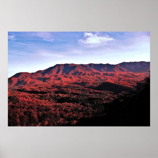 Poster Automne Smokey Mountain (Devant)