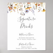 Poster Automne Sunshine Fleur sauvage Signature Boissons (Devant)