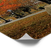 Poster Automne sur Cole's Hill, Plymouth, MA - imprimer (Coin)