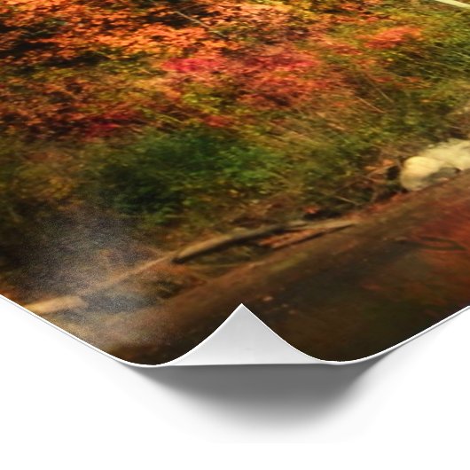 Poster Automne Sur La Rivière (Coin)