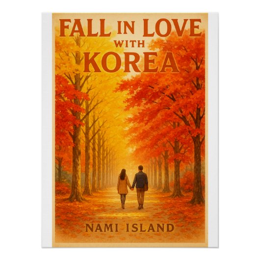 Poster Automne sur l'île de Nami (Devant)