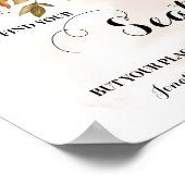 Poster Automne Trouvez Votre Siège Mariage (Coin)