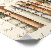 Poster Automne vintage Automne Essentiel Bibliothèque con (Coin)