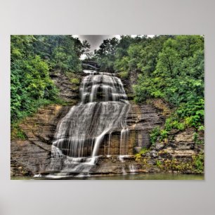 Poster Automnes de Shequaga, automnes de Montour, New