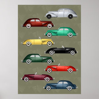 Poster Automobile Baby Duesenberg et Cord