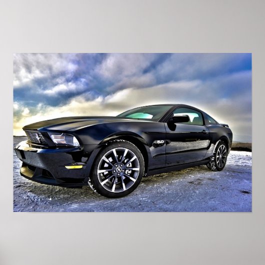 Poster Automobile Muscle Car Mustang (Devant)