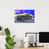 Poster Automobile Muscle voiture Mustang (Bureau à domicile)