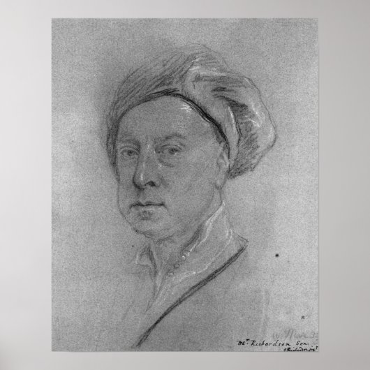 Poster Autoportrait, 1734-35 (Devant)