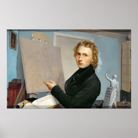 Poster Autoportrait, 1822 (Devant)
