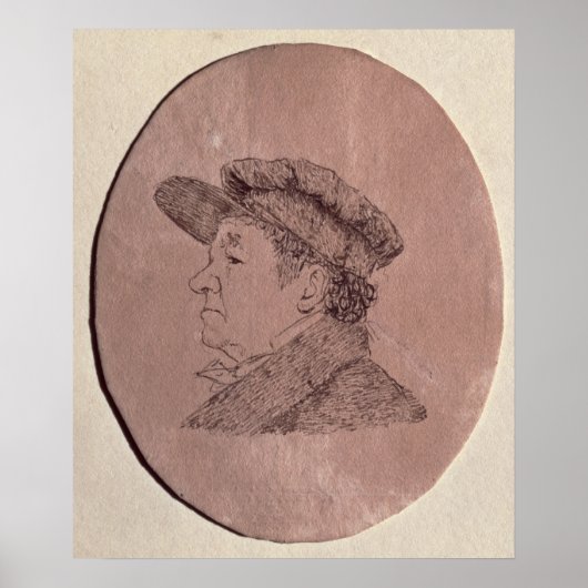 Poster Autoportrait, 1824 (Devant)