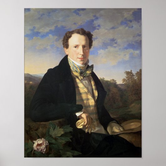 Poster Autoportrait, 1828 (Devant)