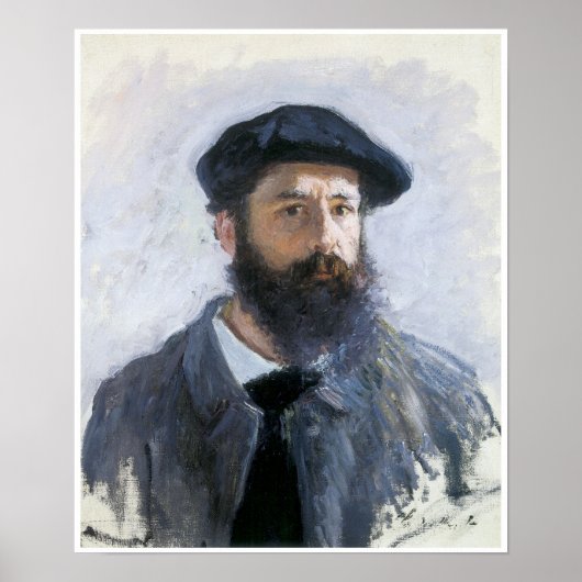 Poster Autoportrait, 1886, Claude Monet (Devant)