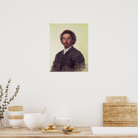 Poster Autoportrait, 1887 (Cuisine)