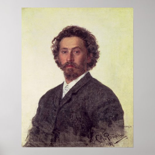 Poster Autoportrait, 1887 (Devant)