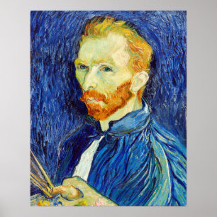 Poster Autoportrait (1889) de Vincent Van Gogh