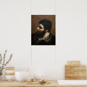 Poster Autoportrait avec collier rayé (Cuisine)