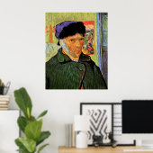 Poster Autoportrait avec oreille en bande par van Gogh (Bureau à domicile)