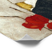 Poster Autoportrait avec Physalis | Egon Schiele | (Coin)