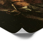 Poster Autoportrait avec tuyau, Van Gogh Art (Coin)