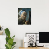 Poster Autoportrait avec un Easel, c.1775-79 (Bureau à domicile)