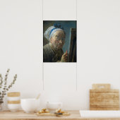 Poster Autoportrait avec un Easel, c.1775-79 (Cuisine)