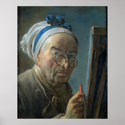 Poster Autoportrait avec un Easel, c.1775-79 (Devant)