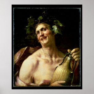 Poster Autoportrait comme Bacchus