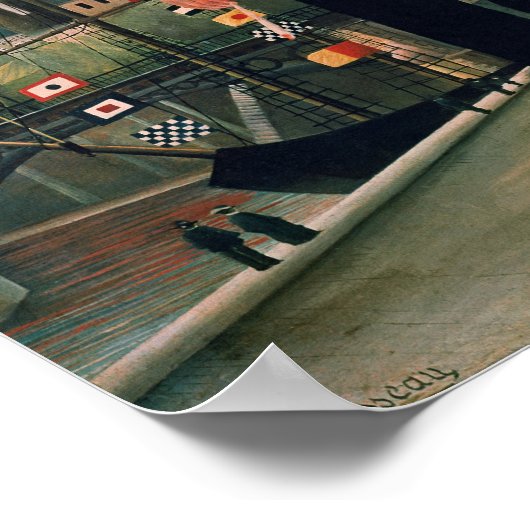 Poster Autoportrait, de L'ile Saint-Louis, 1890 (Coin)