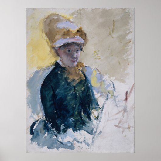 Poster Autoportrait de Mary Cassatt (Devant)