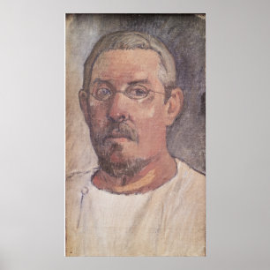 Poster Autoportrait de Paul Gauguin , 1902-3